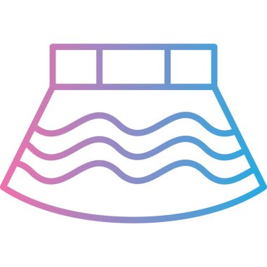 Yüzme havuzu. Basit resimleme