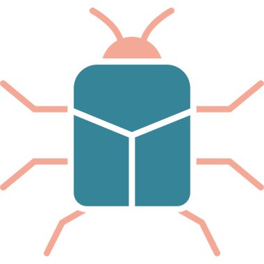 Böcek. Web simgesi basit illüstrasyon