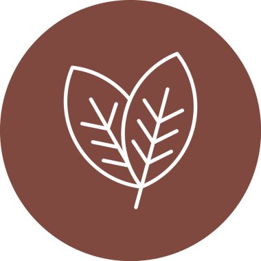 Yaprağın güzel ve eşsiz vektör çizimi