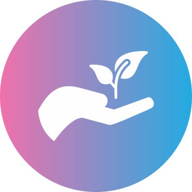 Bitki simgesinin vektör illüstrasyonu