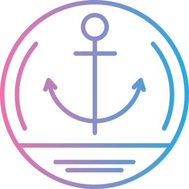 çapa simgesi vektör illüstrasyonu