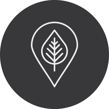 konum simgesi vektör illüstrasyonu