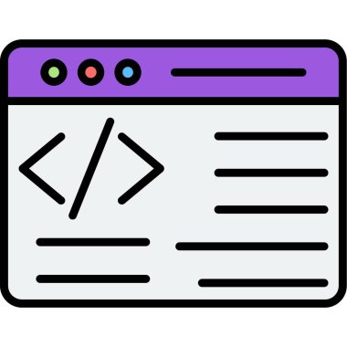 Ana hat biçiminde kodlama kodlama simgesi