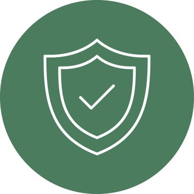 Beyaz arkaplanda vektör Kalkanı düz simgesi