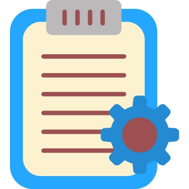 belge ayarları vektör simgesi