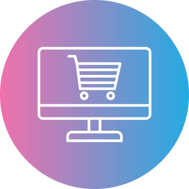 vektör lcd simgesi illüstrasyonu