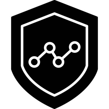 Veri koruma simgesi, vektör çizim