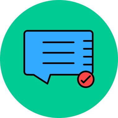 Sohbet simgesi vektör illüstrasyonu