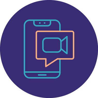 Sohbet simgesi vektör illüstrasyonu