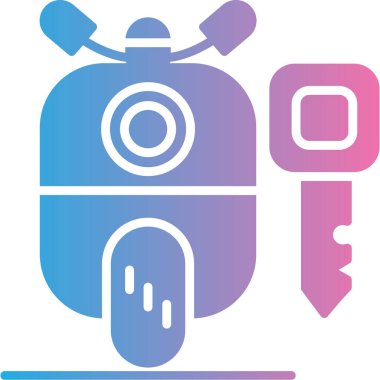 Kamera. Web simgesi basit illüstrasyon