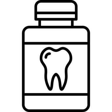 diş simgesi vektör illüstrasyonu