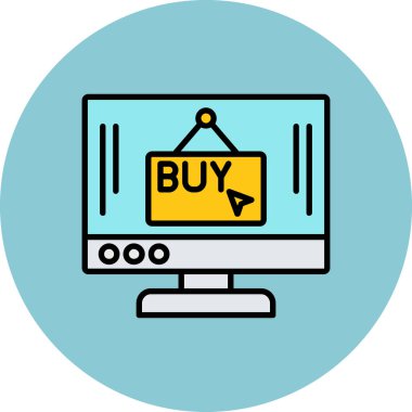 vektör düz renk simgesi al