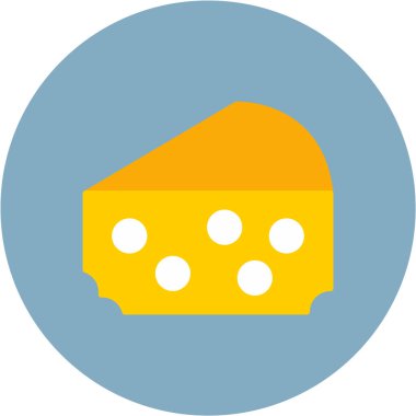 Peynir yassı vektör çizimi