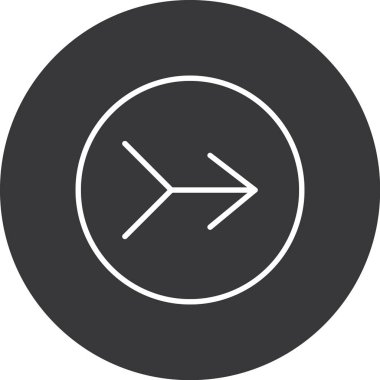 ok simgesinin vektör illüstrasyonu