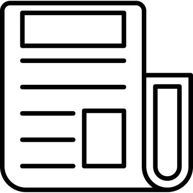 Belge. Web simgesi basit illüstrasyon