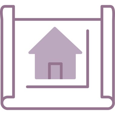 Ev simgesinin vektör illüstrasyonu