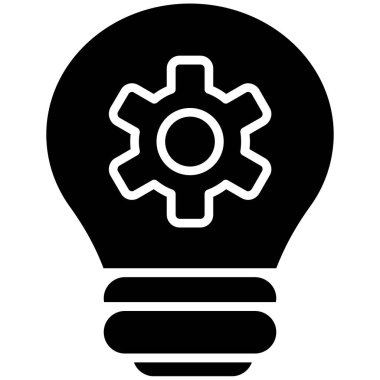 ampul simgesi, vektör illüstrasyonu