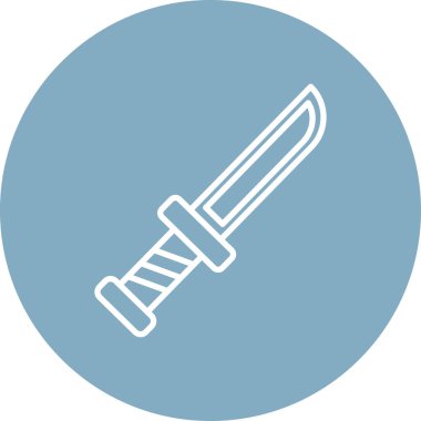 Bıçak. Web simgesi basit illüstrasyon