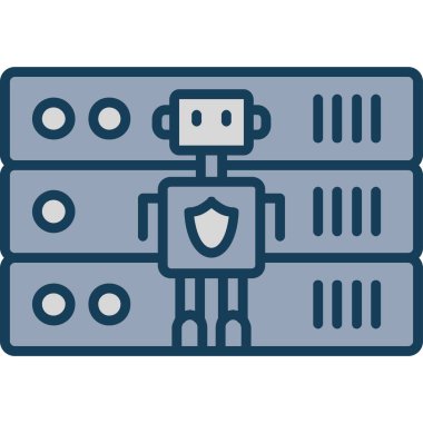 veri merkezi vektör simgesi düzenlenebilir