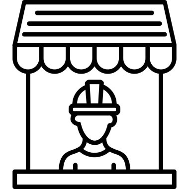 Bina. Web simgesi basit tasarım