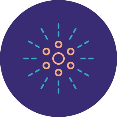 Yuvarlak bir simgenin vektör illüstrasyonu