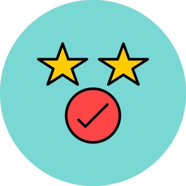 Derecelendirme vektör yıldız simgesi