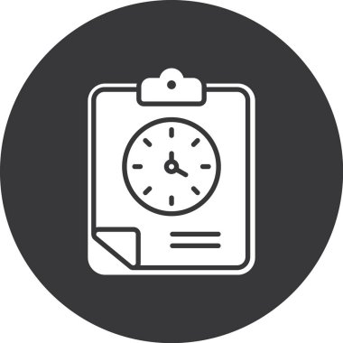 Çalar saat simgesi, basit tarzı