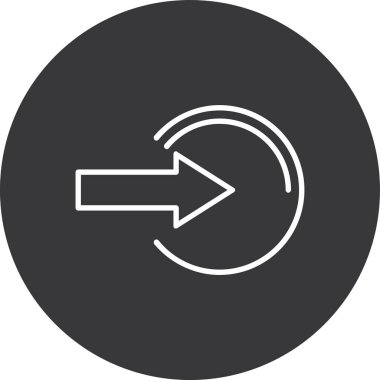 ok simgesinin vektör illüstrasyonu