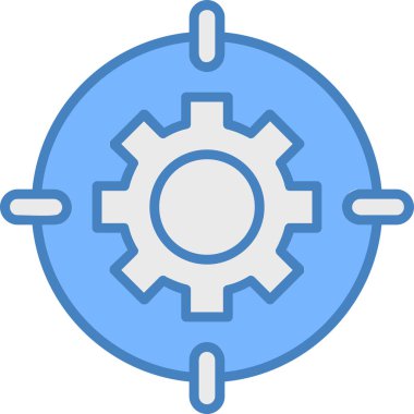 dişli simgesi vektör illüstrasyonu