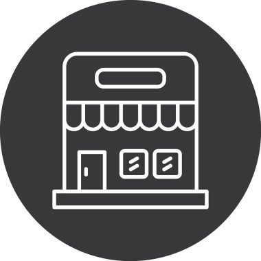 Modern yapı simgesinin vektör illüstrasyonu