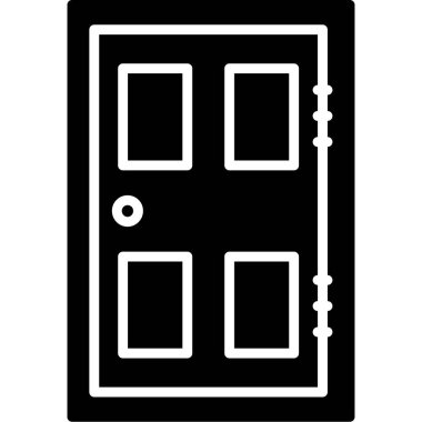 Kapı. Web simgesi basit illüstrasyon