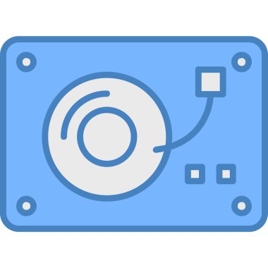 Disk. Web simgesi basit illüstrasyon