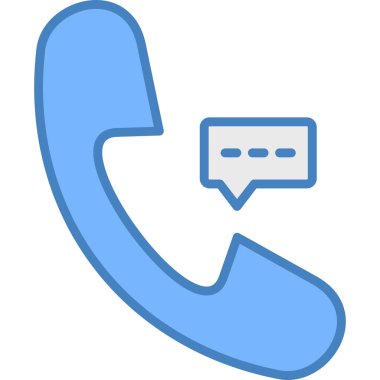 Telefon var. Web simgesi vektör illüstrasyonu