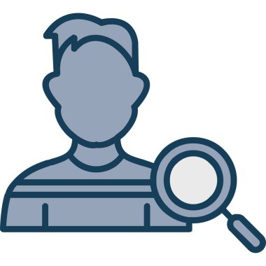 kullanıcı. Web simgesi basit illüstrasyon