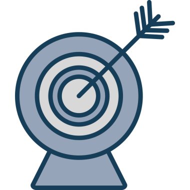 Hedef. Web simgesi basit illüstrasyon