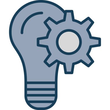 Ampul. Web simgesi vektör illüstrasyonu