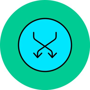 Arrow vektör simgesi illüstrasyonu