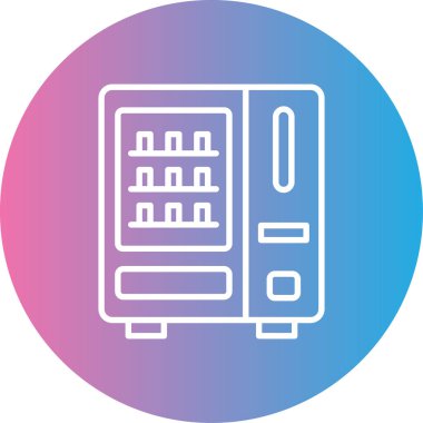 Eşsiz elektronik makine vektör çizgisi simgesi