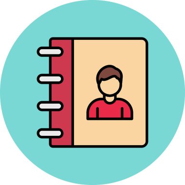 Dizin simgesi, vektör illüstrasyon tasarımı olan iş adamı