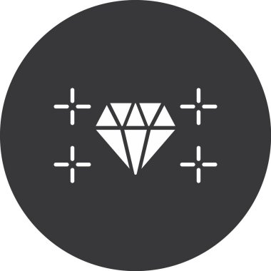 Elmas simgesi vektör illüstrasyonu