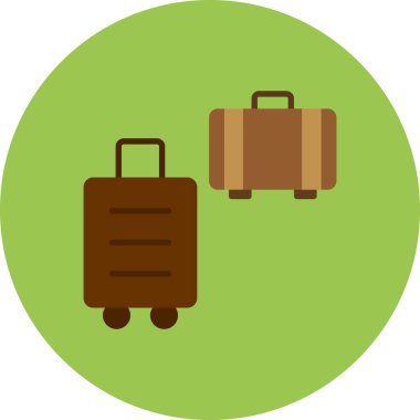 Bavulun vektör simgesi. seyahat