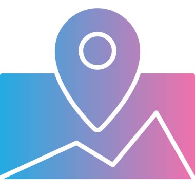 konum. Web simgesi basit illüstrasyon