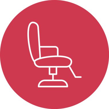 Sandalye. Web simgesi basit illüstrasyon