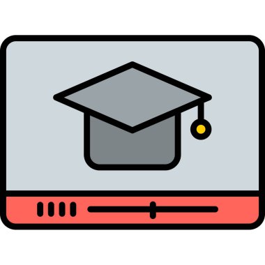 eğitim ve okul vektör simgesi.