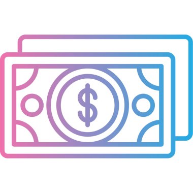 Para için. Web simgesi basit illüstrasyon