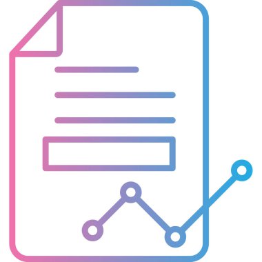 Belge simgesinin vektör illüstrasyonu