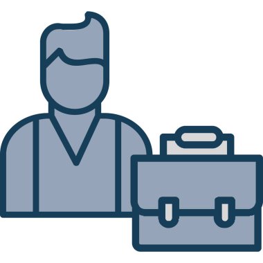 Çanta. Web simgesi, modern biçim