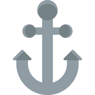 Gemi çapa simge vektör çizim