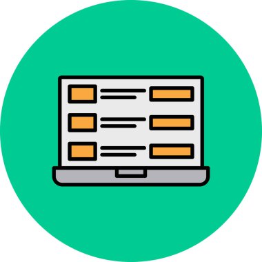 sunucu simgesi. özet çizimi