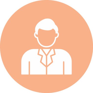 İş adamı simgesi vektör illüstrasyonu